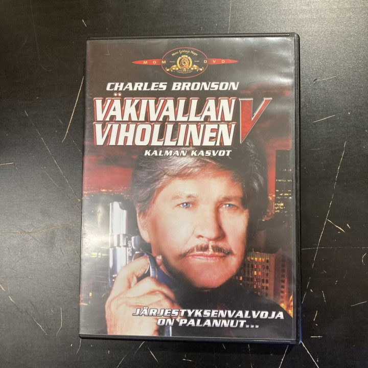 Väkivallan vihollinen 5 - kalman kasvot DVD (VG+/M-) -toiminta-